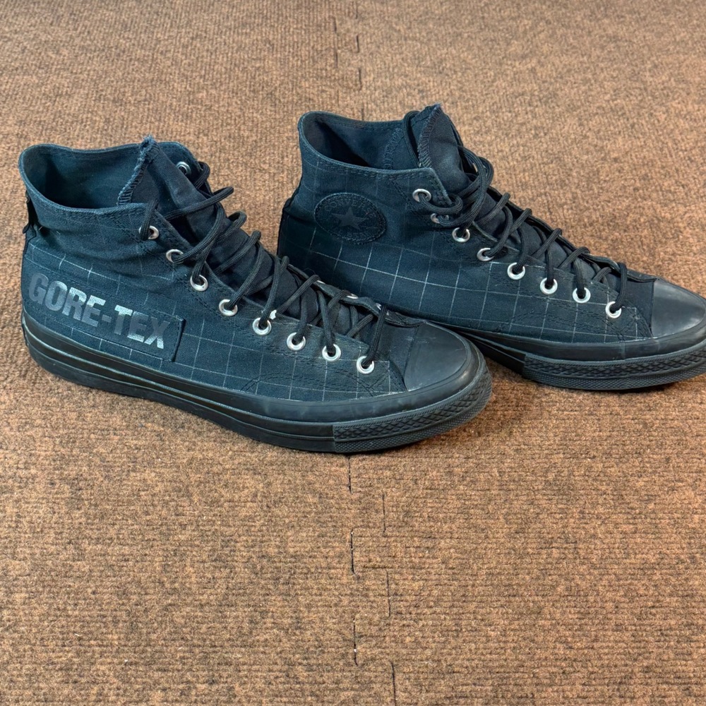Converse Chuck 70 Hi Gore-Tex Mens 10.5 Waterproof Grid Black 171443C High Top